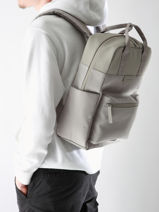 Bergen Pro - Sac � Dos 1 Compartiment + Pc 15" Kapten and son Gris backpack P-vue-porte