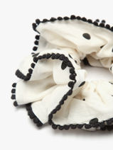 Scrunchie Dots Hindbag Beige pois PO-vue-porte