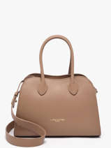 Satchel Donna Hopper Leather Lancaster Beige donna hopper 120