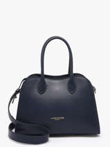 Satchel Donna Hopper Leather Lancaster Blue donna hopper 120