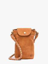 Sac Bandouli�re Brianna Cuir Pieces Marron brianna 17163616