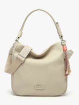 Shoulder Bag Grigri Polyurethane David jones Beige grigri CM8384