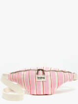 Striped Olivia Belt Bag Hindbag Pink rayures RA