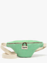 Striped Olivia Belt Bag Hindbag Green rayures RA