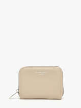 Grained Compact Wallet Miniprix Beige grained K2015