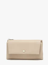 Wallet With Coin Purse Grained Miniprix Beige grained F5039