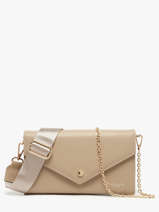 Clutch Miniprix Beige saffiano F5017