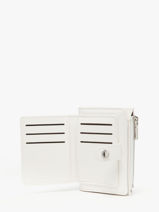 Porte-monnaie Porte-cartes Saffiano Miniprix Blanc saffiano F5012-vue-porte