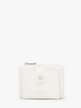 Coin Purse With Card Holder Saffiano Miniprix White saffiano F5012