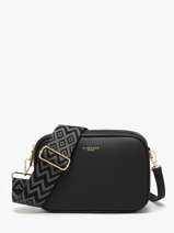 Sac Bandouli�re Grained Flora & co Noir grained F6967OR