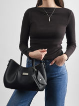 Sac Port� Main Clarence Ted lapidus Noir clarence AV51103-vue-porte