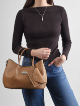 Satchel Clarence Ted lapidus Beige clarence AV51103-vue-porte