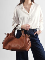 Shoulder Bag Chiara Leather Gerard darel Brown chiara DDS84420-vue-porte