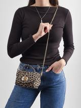 Crossbody Bag Velvet Leopardo Leather Milano Multicolor velvet leopardo VL24117-vue-porte