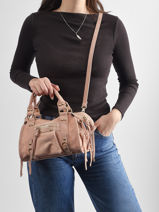 Sac Bandouli�re Velvet Milano Rose velvet VE24093O-vue-porte