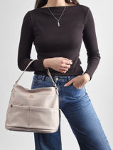 Shoulder Bag Soft Lulu castagnette Pink soft AISSAM-vue-porte