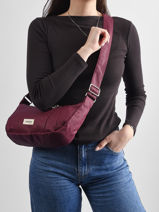 Shoulder Bag Charlito Waxed Cotton Rivedroite Red waxed CHARIWAX-vue-porte