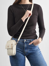 Crossbody Bag Soft Lulu castagnette Black soft YVILLE-vue-porte