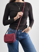 Sac Bandouli�re Leather Biba Rose leather BET12L-vue-porte