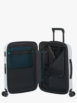 Expandable Cabin Luggage Samsonite White nexis 158240-vue-porte