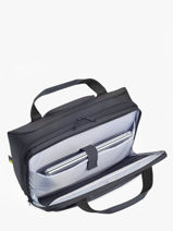 2-compartment Business Bag On Wheels With 17" Laptop Sleeve Delsey Black parvis + 3944451-vue-porte
