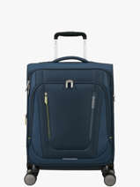 Valise Cabine Extensible American tourister Bleu wanderlite 158076