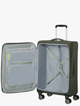 Softside Luggage Wanderlite American tourister Green wanderlite 158077-vue-porte