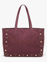 A4 Size Shoulder Bag Eyelet Torrow Violet eyelet TEYE01