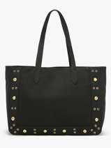 A4 Size Shoulder Bag Eyelet Torrow Black eyelet TEYE01