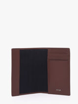 Leather Les Essentiels Passport Holder Le tanneur Brown les essentiels THGR3420-vue-porte