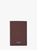 Porte-papiers Cuir Le tanneur Marron les essentiels THGR3420