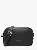 Shoulder Bag Donna Ama Leather Lancaster Black donna ama 66