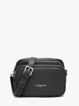 Shoulder Bag Donna Ama Leather Lancaster Black donna ama 67
