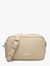 Shoulder Bag Donna Ama Leather Lancaster Beige donna ama 66