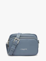 Shoulder Bag Donna Ama Leather Lancaster Blue donna ama 67