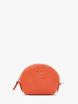 Porte-monnaie Caviar Cuir Crinkles Orange caviar 14026