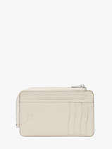 Card Holder Caviar Leather Crinkles Beige caviar 14318