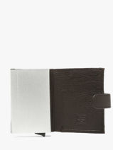 Wallet Caviar Leather Crinkles Black caviar 14600-vue-porte