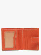 Wallet Leather Crinkles Orange caviar 14227-vue-porte