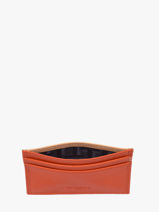 Leather Martin Card Holder Le tanneur Orange martin TMIN3500-vue-porte