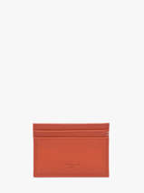 Leather Martin Card Holder Le tanneur Orange martin TMIN3500