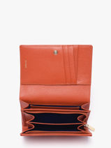 Leather Emilie Wallet Le tanneur Orange emily TEMI3304-vue-porte