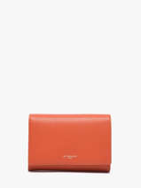 Leather Emilie Wallet Le tanneur Orange emily TEMI3304