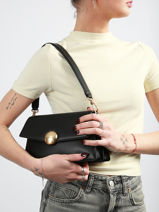 Sac Bandouli�re Tennis Bliss Cuir Lacoste Noir tennis bliss NF5105IT-vue-porte