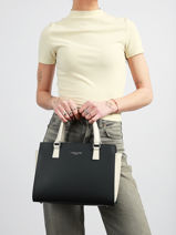 Sac Trap�ze Smooth Cuir Lancaster Bleu smooth 3-vue-porte