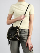 Crossbody Bag Pg2 Mila louise Black pg2 23056PG2-vue-porte