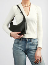 Shoulder Bag Saffiano Miniprix Black saffiano F8583-vue-porte