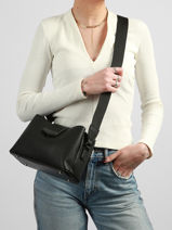 Shoulder Bag City Polyurethane David jones Black city CM8303-vue-porte