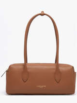 Sac Port� �paule Donna Cube Cuir Lancaster Marron donna cube 128