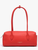 Sac Port� �paule Donna Cube Cuir Lancaster Rouge donna cube 128